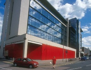 Redcentral, Redhill. This is one of the many modern commercial buildings that help make Redhill the business centre that it is. It was completed in late 2004 - Photograph by Steve Lawrenson ARPS APAGB